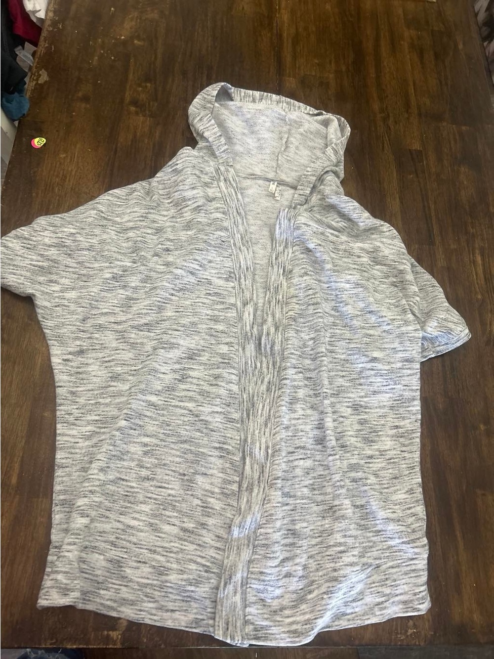 Mudd Light Gray Men's Hooded Zip-Up Sweater